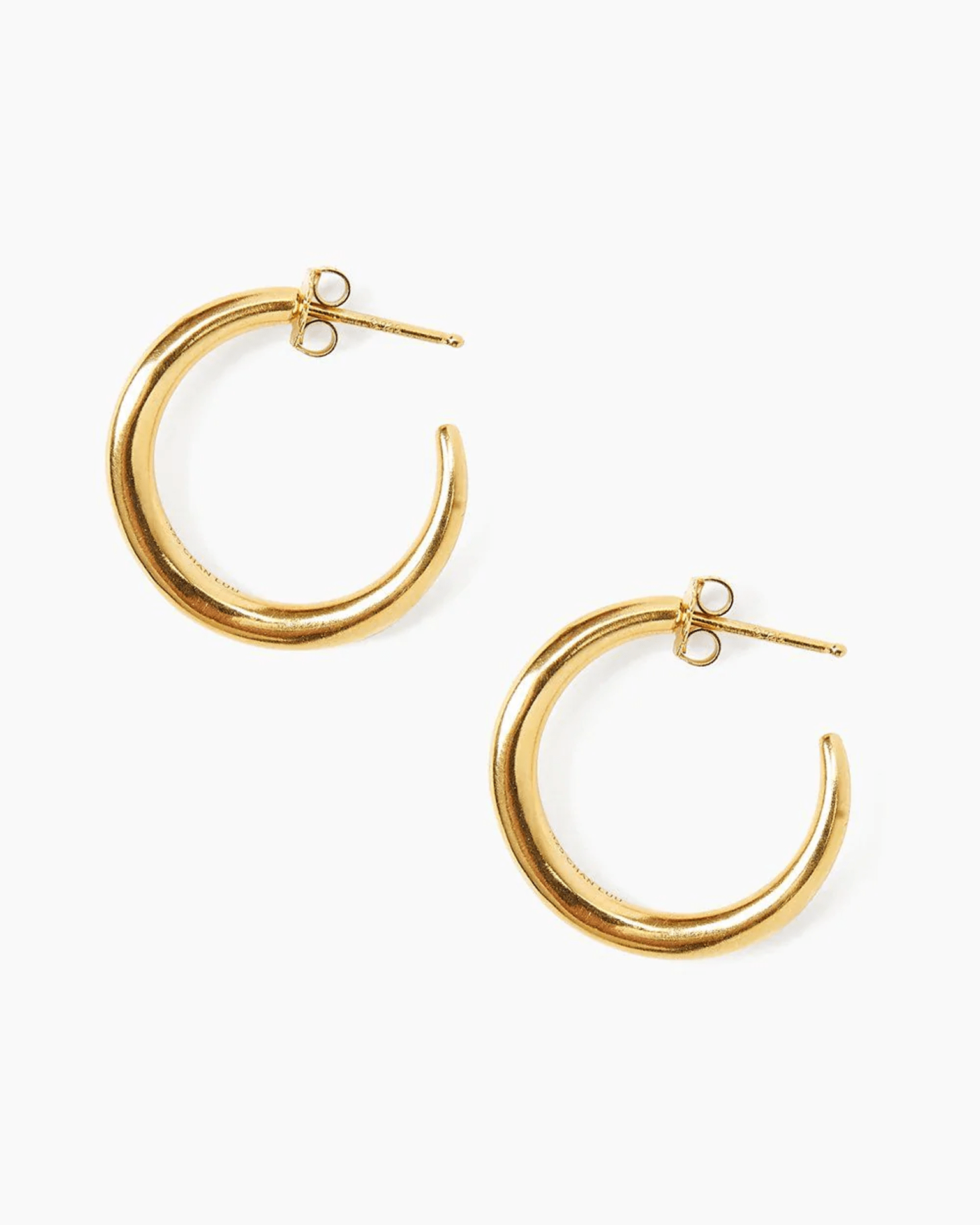 Gold Petite Infinity Hoop Earrings