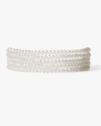 Chan Luu Jewelry Mystic Clear Quartz/Silver Naked Wrap Bracelet in Mystic Clear Quartz w/ SS