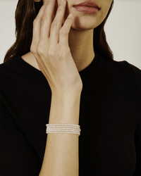 Chan Luu Jewelry Mystic Clear Quartz/Silver Naked Wrap Bracelet in Mystic Clear Quartz w/ SS