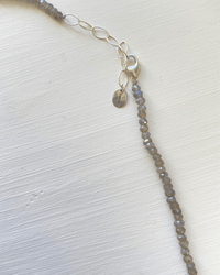 Chan Luu Naked Wrap Bracelet in Mystic Labradorite w/ SS 