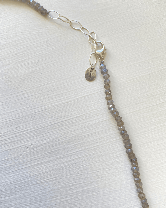 Chan Luu Naked Wrap Bracelet in Mystic Labradorite w/ SS 