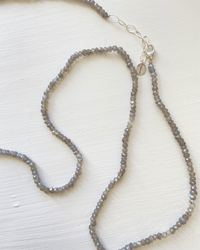 Chan Luu Naked Wrap Bracelet in Mystic Labradorite w/ SS 