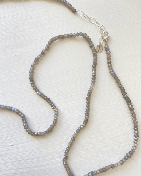 Chan Luu Naked Wrap Bracelet in Mystic Labradorite w/ SS 