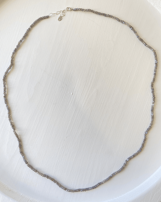 Chan Luu Naked Wrap Bracelet in Mystic Labradorite w/ SS 
