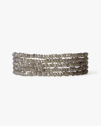 Chan Luu Naked Wrap Bracelet in Mystic Labradorite w/ SS 