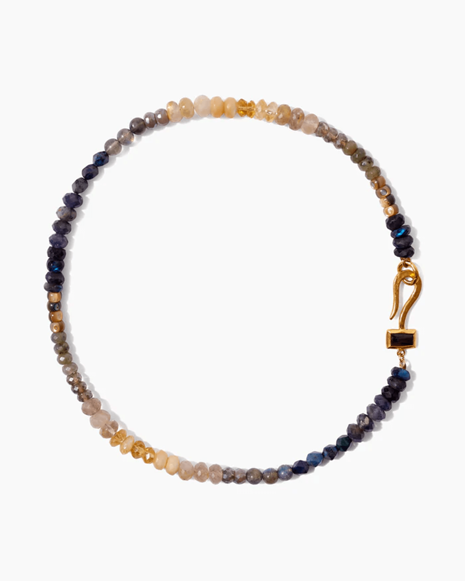 Odyssey Necklace in Labradorite Mix w/ Gold