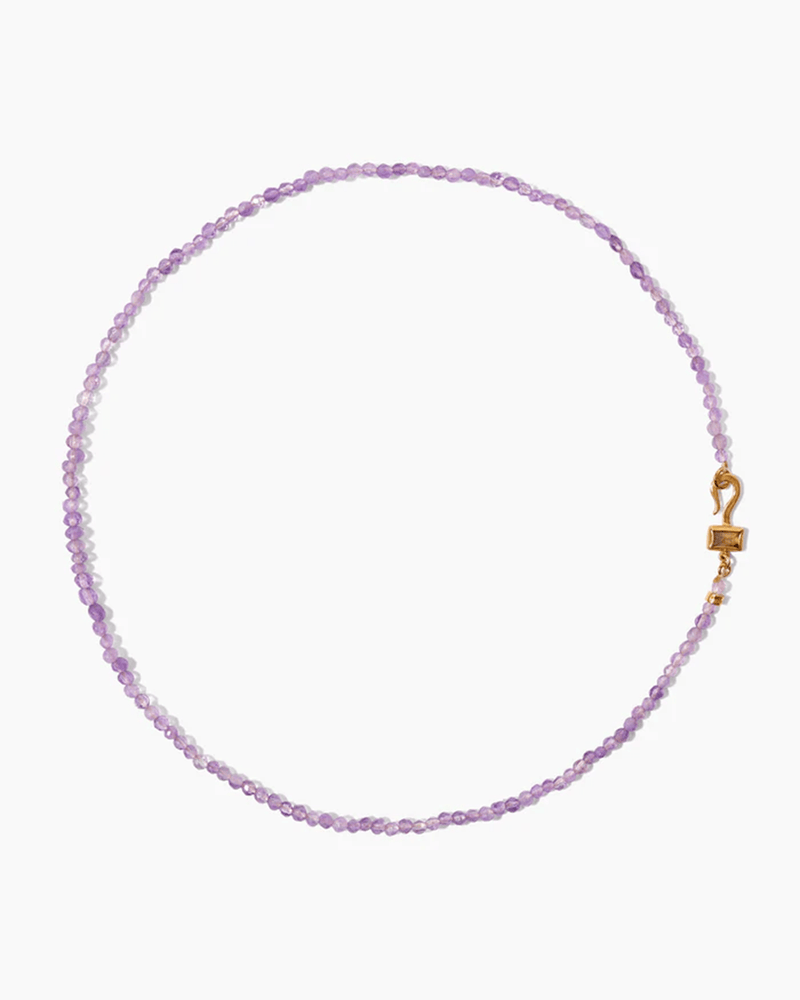Chan Luu Jewelry Amethyst Mix/Gold Petite Odyssey Necklace in Amethyst Mix w/ Gold