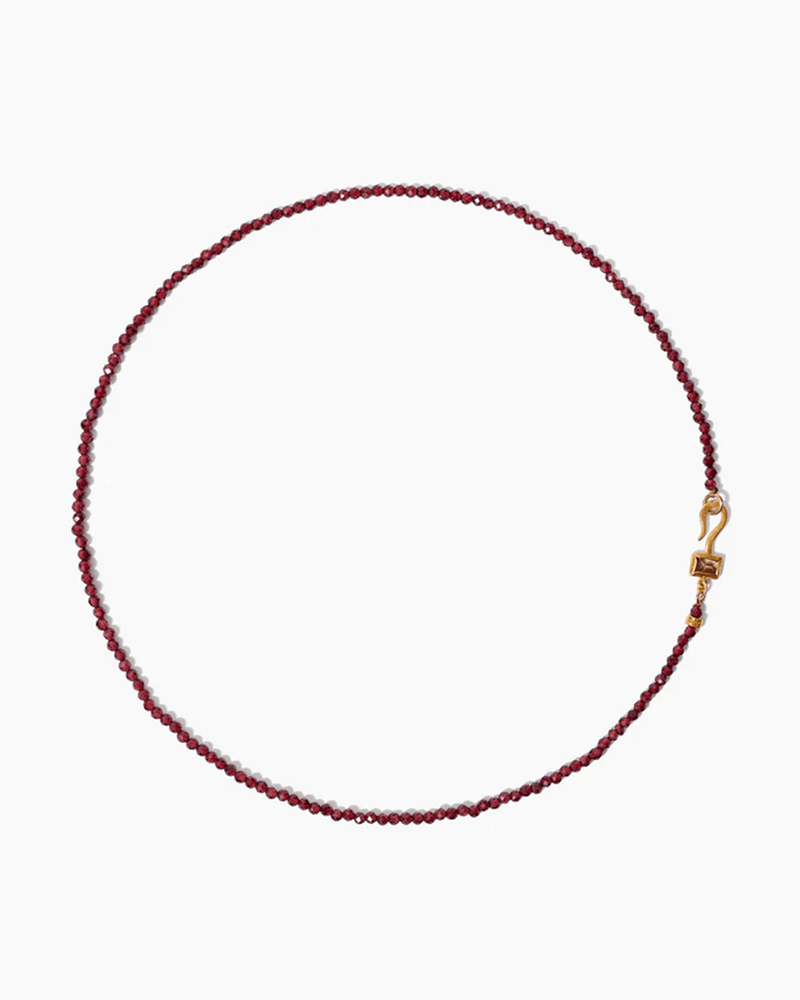 Chan Luu Jewelry Garnet Mix/Gold Petite Odyssey Necklace in Garnet w/ Gold