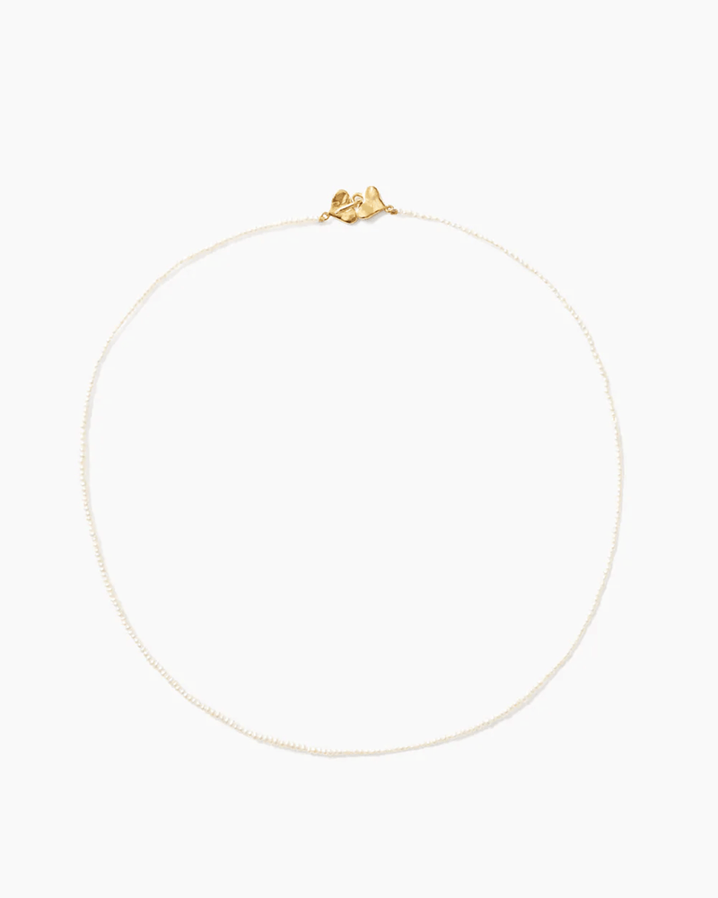 Chan Luu Jewelry Gold / White Pearl White Pearl Beaded Merida Necklace