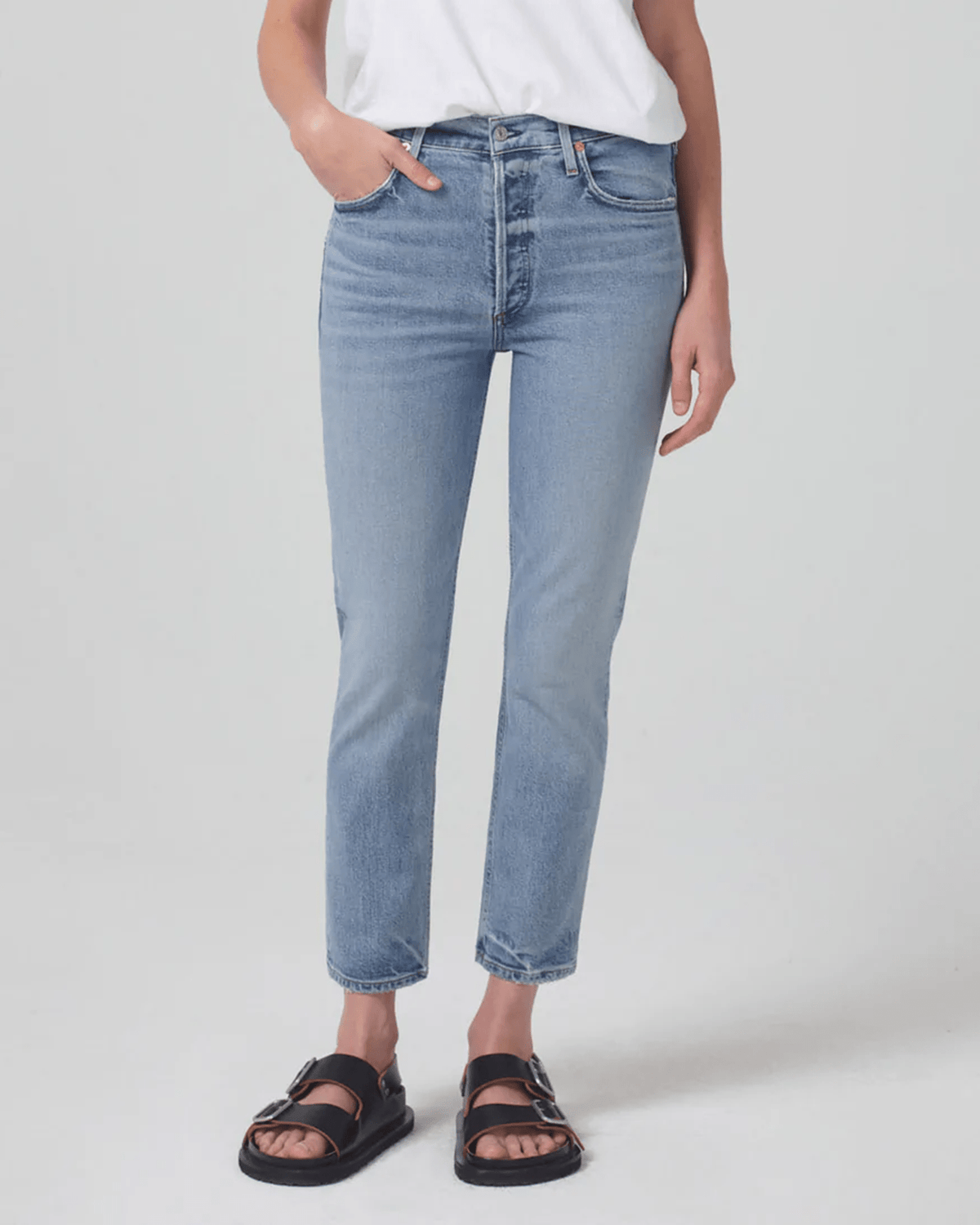 Citizens of Humanity Denim Charlotte Crop in Dalia