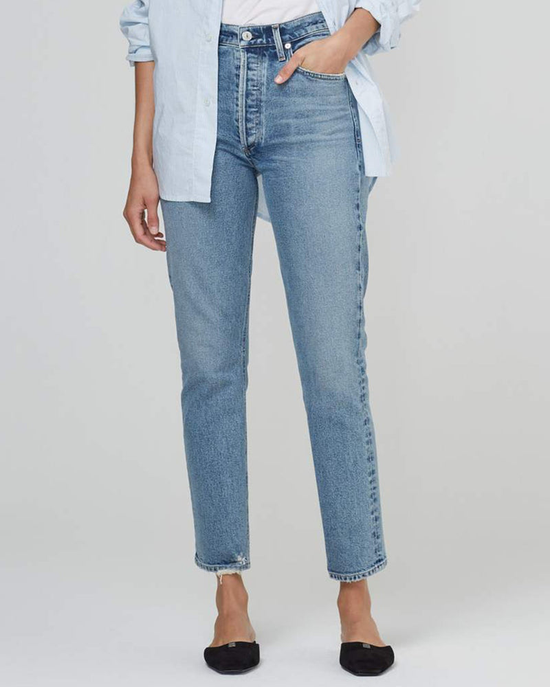 Citizens of Humanity Denim Charlotte High Rise Straight in Dresden