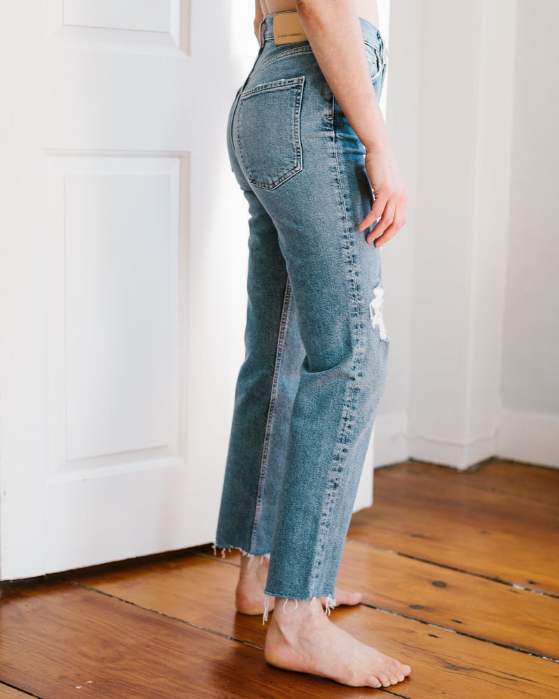 Citizens of Humanity Denim Daphne Crop in Lucky Charm