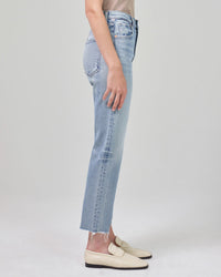 Citizens of Humanity Denim Daphne High Rise Stovepipe Crop in Checkmate