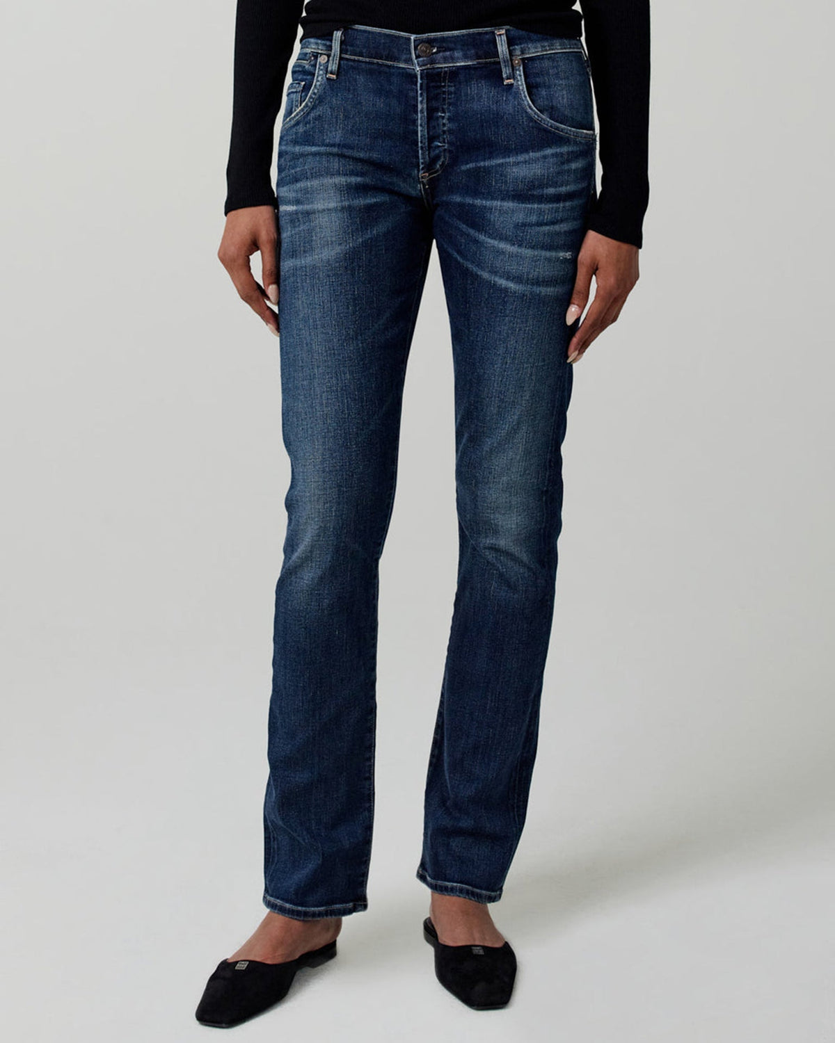 Citizens of Humanity Denim Emerson Long Slim Boyfriend in Blue Ridge