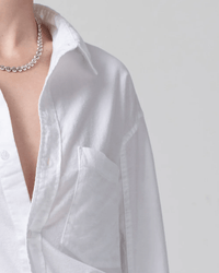 Citizens of Humanity Clothing Kayla Shirt in Oxford White