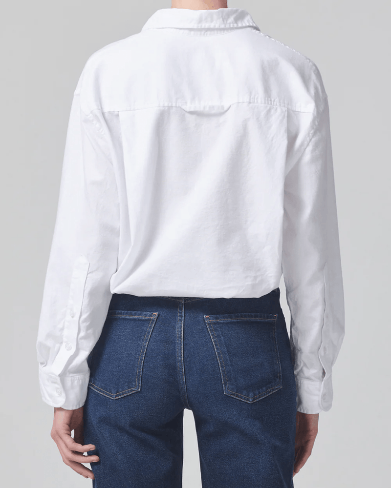 Citizens of Humanity Clothing Kayla Shirt in Oxford White