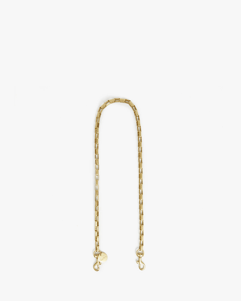 Clare V. Thick Chain Crossbody Strap - Brass