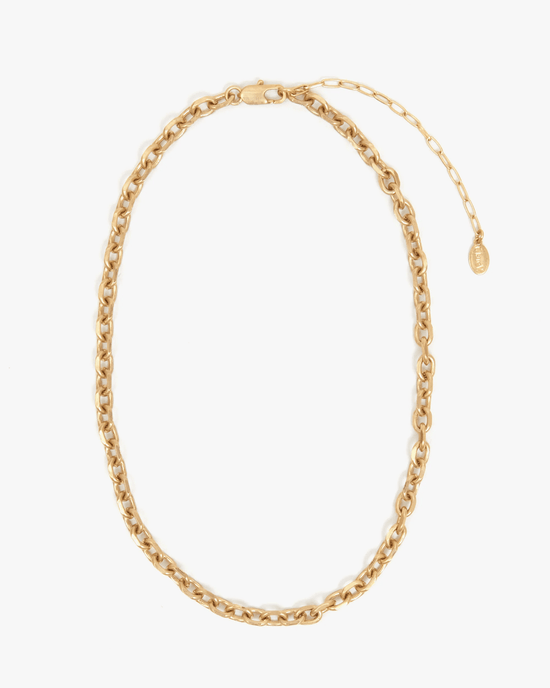 Clare V. Charm Chain Necklace in Vintage Gold 