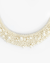 Clare V. Jewelry Embroidered Pearl Collar in Cream