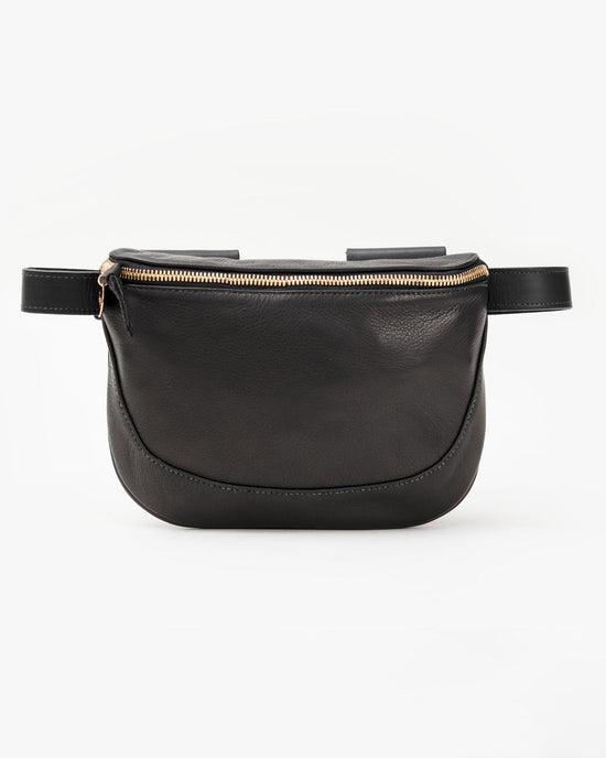 Clare V. Fanny Pack in Black Vlvt Leather 