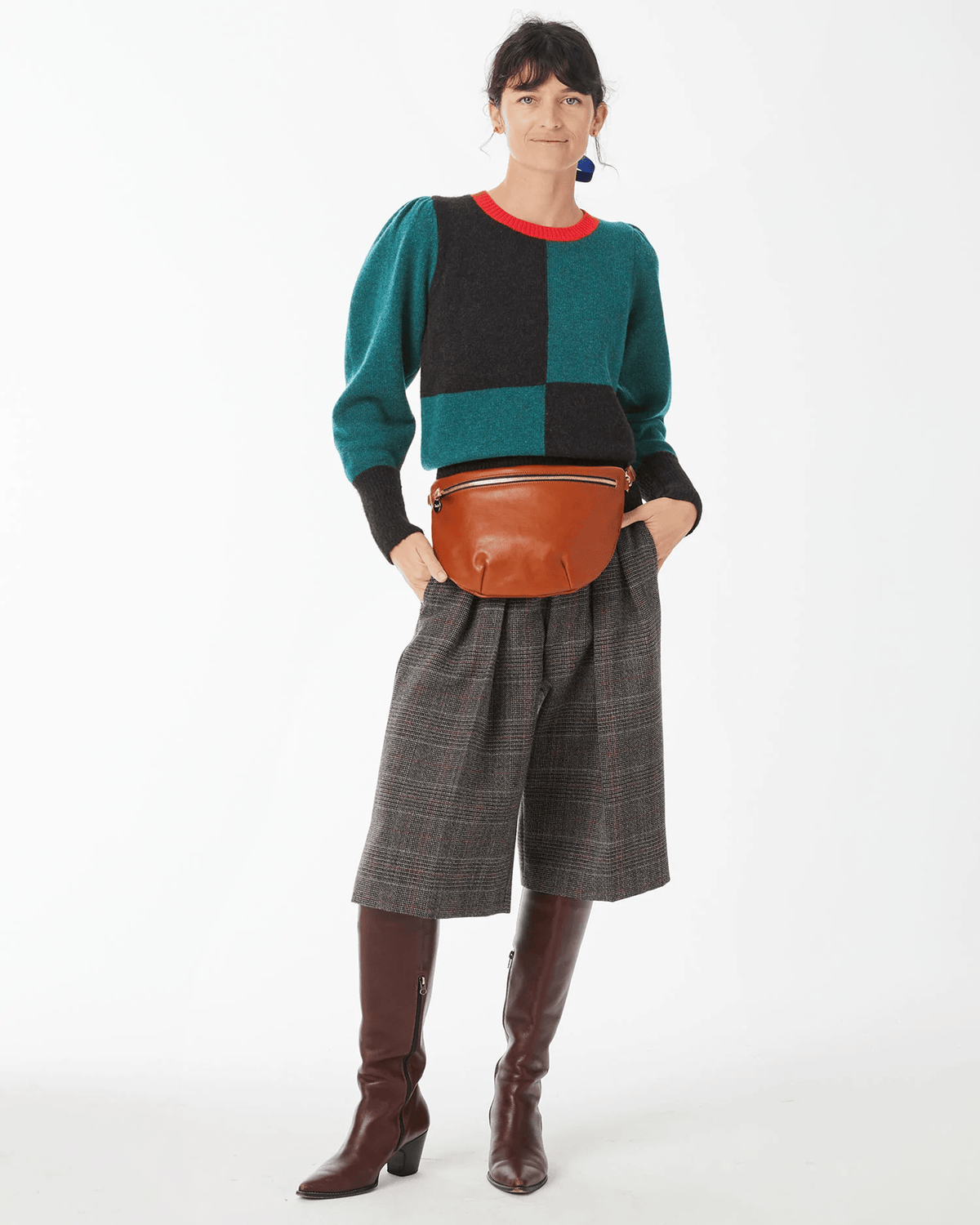 Clare V. Accessories Miel Grande Fanny in Rustic Miel