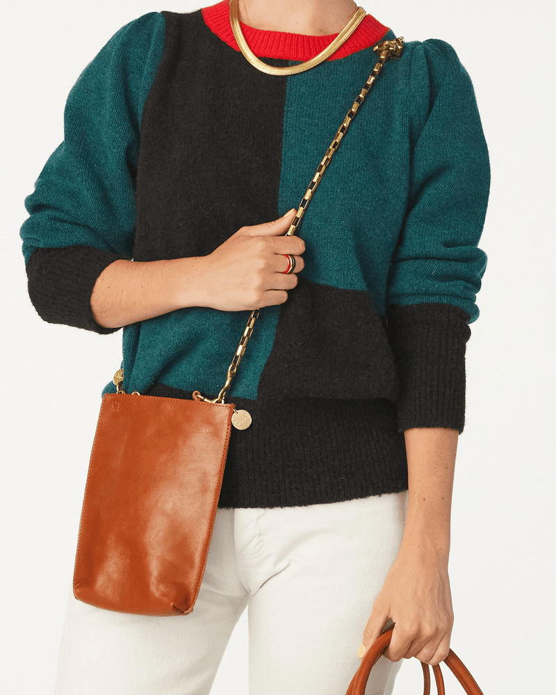 Clare V. Accessories Miel Grande Poche in Rustic Miel