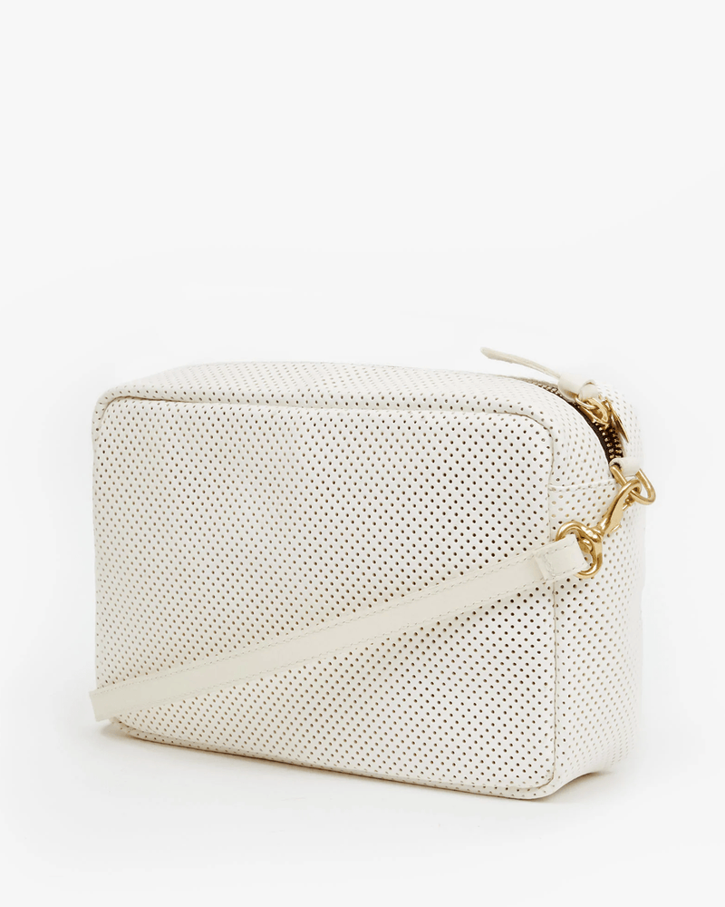 Clare V. Accessories Cream Marisol w/ Front Pocket in Cream Perf