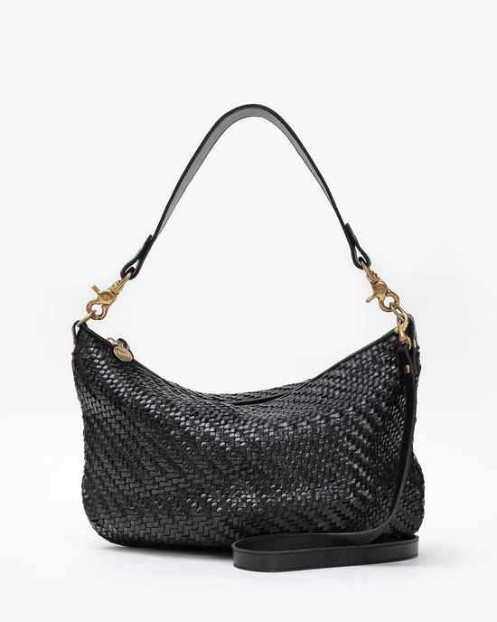 Clare V. Moyen Messenger in Black Zig Zag 