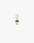 Clare V. Jewelry Mushroom Charm in Jade/Vintage Gold