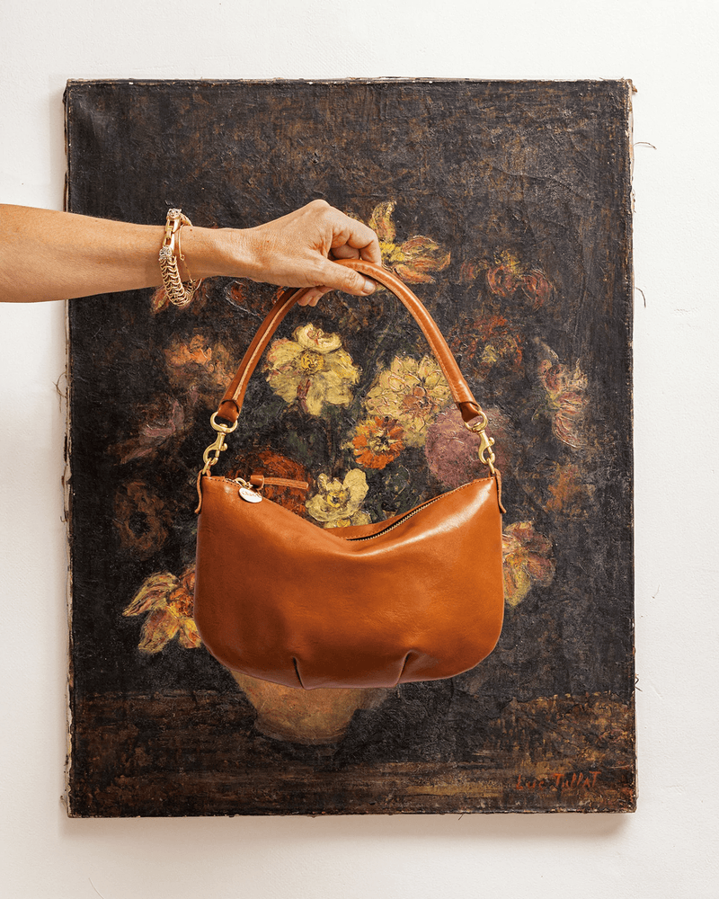 Clare V. Petit Moyen Messenger in Rustic Miel - Bliss Boutiques