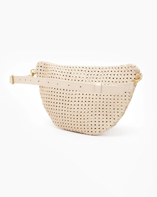 Clare V. Rattan Grande Fanny in Cream 