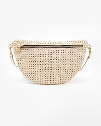 Clare V. Rattan Grande Fanny in Cream 