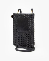 Clare V. Accessories Black Rattan Poche in Black