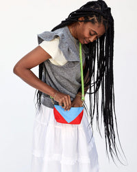 Clare V. Accessories Red Recycled Nylon Trop Pochette Avion in Red