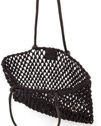 Clare V. Sandy Woven Bag in Black 