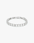 Clare V. Jewelry Stone Tennis Bracelet in Clear/Rhodium