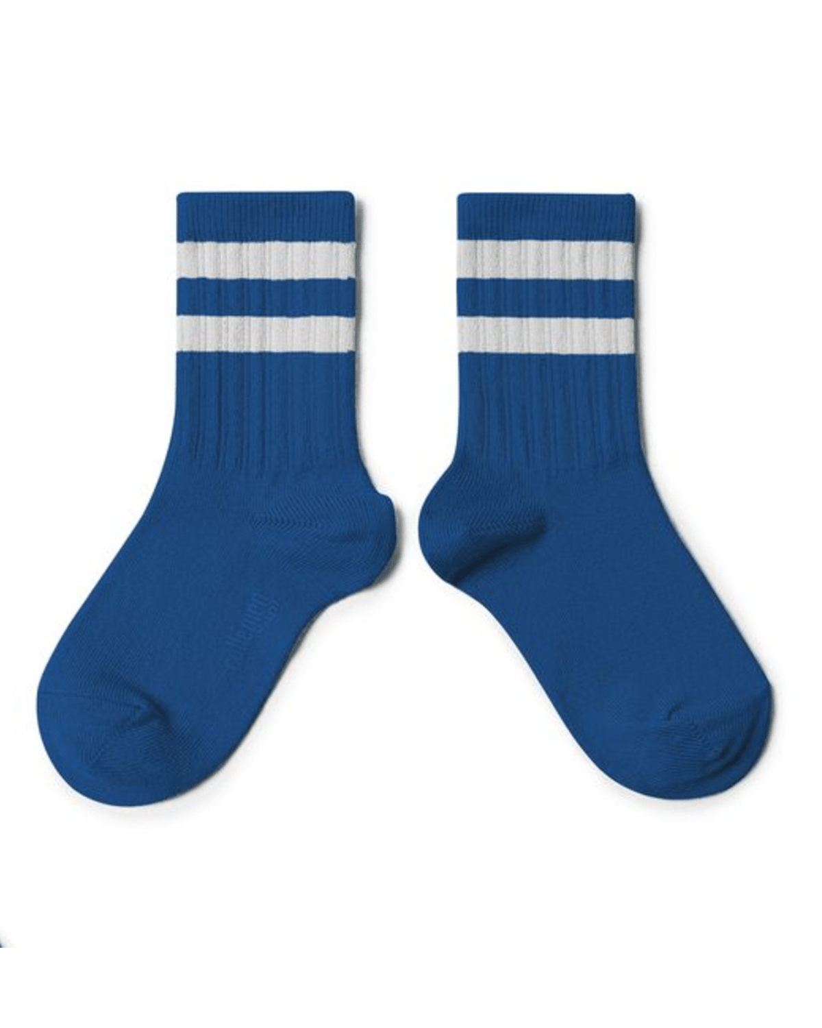 Collegien Accessories Nico Varsity Socks in Bleu Saphir