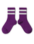 Collegien Accessories Nico Varsity Socks in Cyclamen