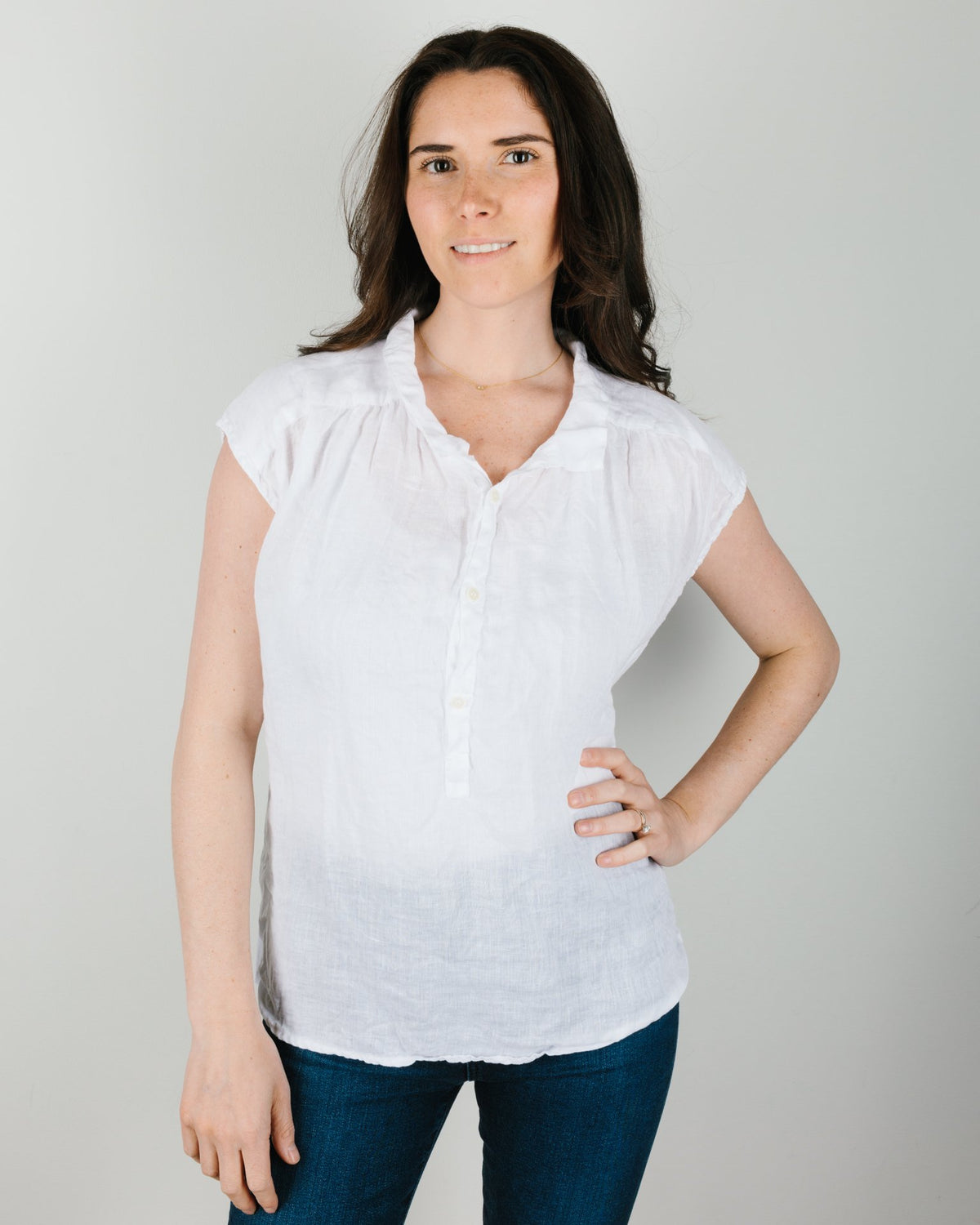 CP Shades Clothing Claire Top in White