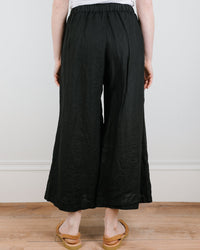 CP Shades Cropped Wendy Pant in Black Linen 