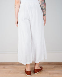 CP Shades Cropped Wendy Pant in White Heavy Weight Linen 