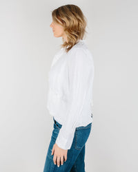 CP Shades Dree Jacket in White Heavy Weight Linen 