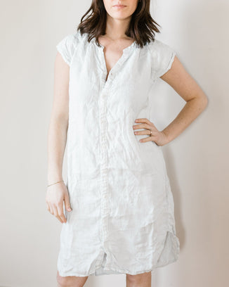 CP Shades Clothing Lucy Dress w/o Pkts in Seafoam HW Linen Twill