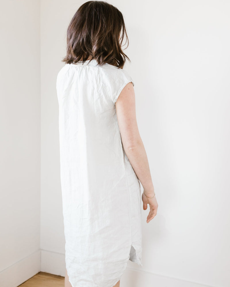 CP Shades Clothing Lucy Dress w/o Pkts in Seafoam HW Linen Twill