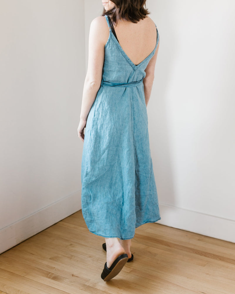 CP Shades Clothing Luz Dress in Bleach Indigo Twill
