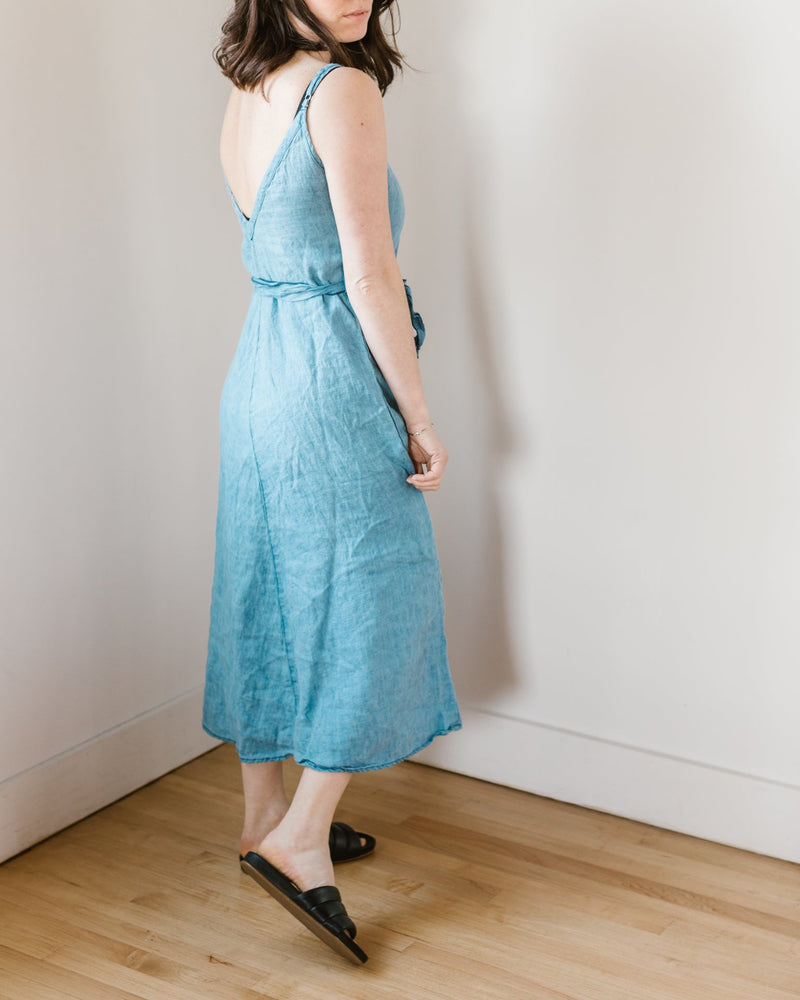 CP Shades Clothing Luz Dress in Bleach Indigo Twill