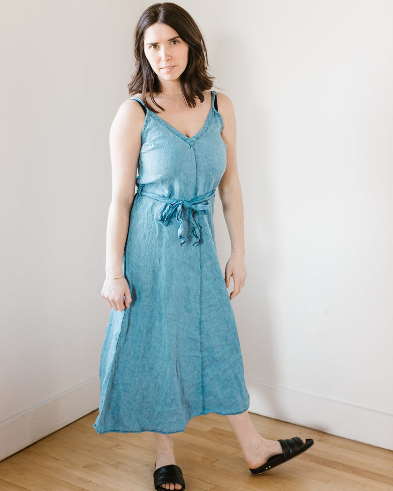 CP Shades Clothing Luz Dress in Bleach Indigo Twill