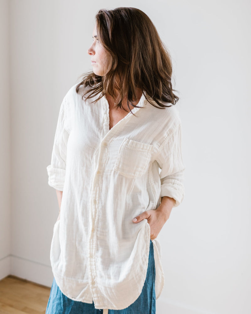 CP Shades Clothing Marella Dbl Cttn Gauze in Cream