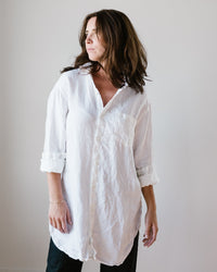 CP Shades Marella HW Linen Twill in White 