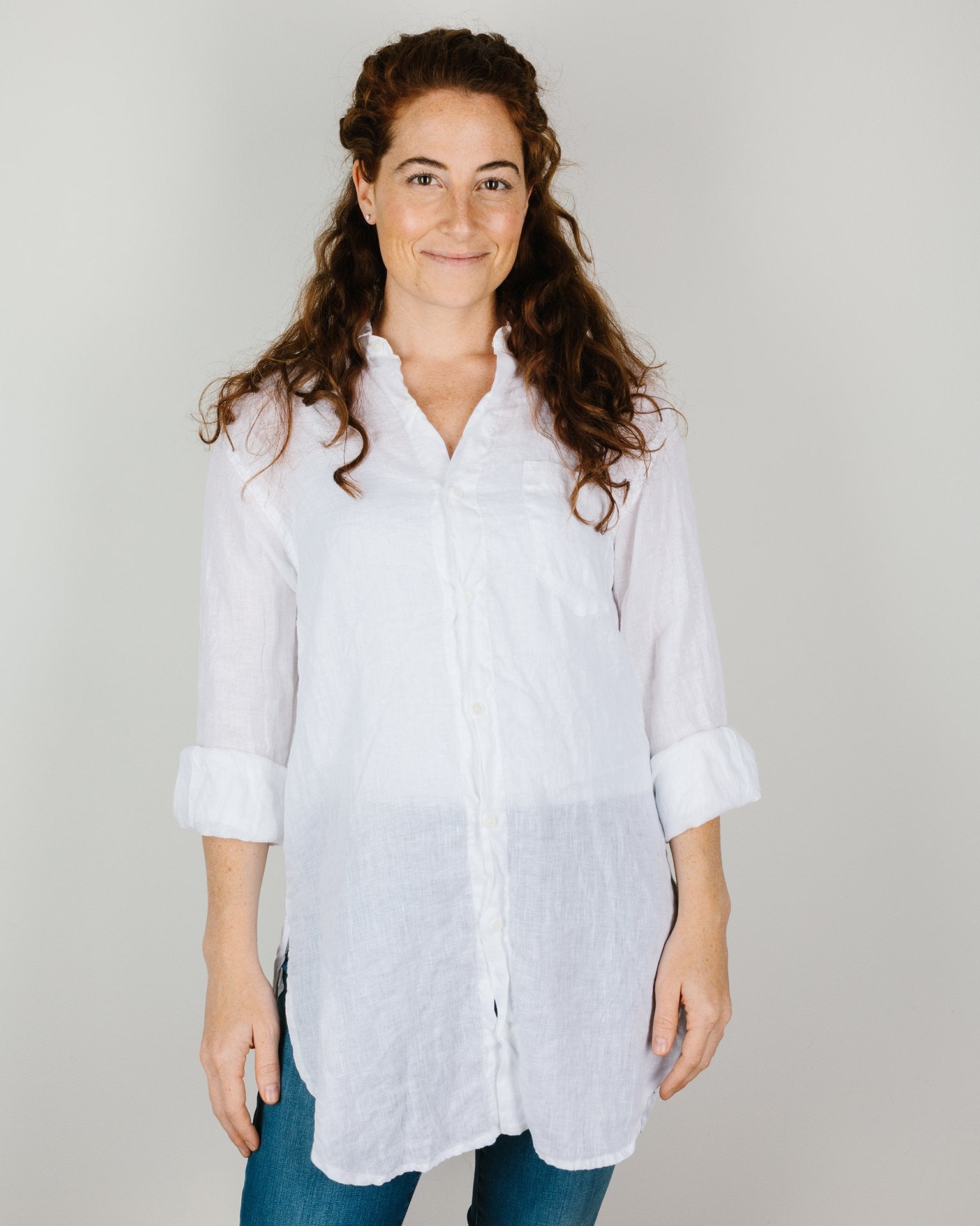 Marella Shirt in White Cotton